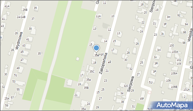 Radom, Lotna, 35e, mapa Radomia