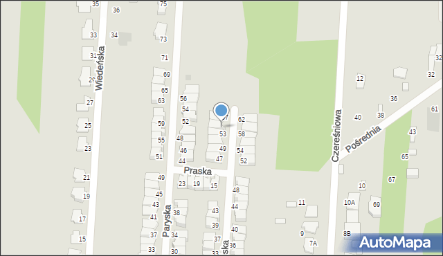 Radom, Londyńska, 55, mapa Radomia