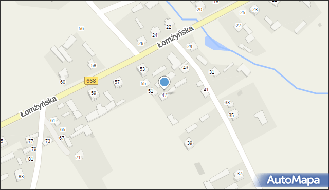 Radziłów, Łomżyńska, 47, mapa Radziłów