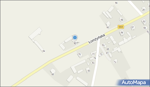 Radziłów, Łomżyńska, 62, mapa Radziłów