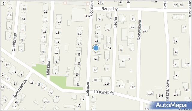 Raszyn, Lotnicza, 14A, mapa Raszyn