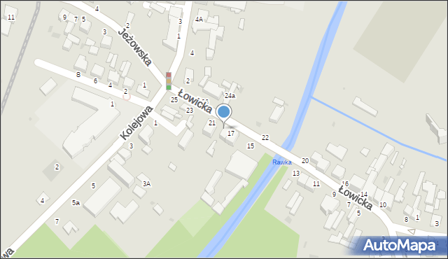 Rawa Mazowiecka, Łowicka, 19, mapa Rawa Mazowiecka