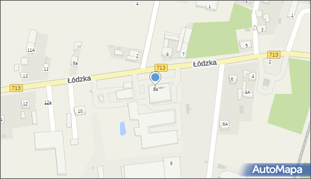 Rokiciny-Kolonia, Łódzka, 8a, mapa Rokiciny-Kolonia