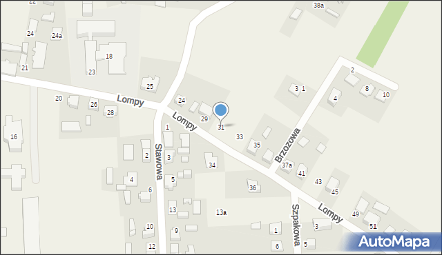 Rusinowice, Lompy Józefa, 31, mapa Rusinowice