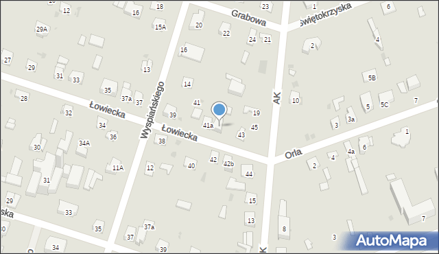 Skarżysko-Kamienna, Łowiecka, 43a, mapa Skarżysko-Kamienna