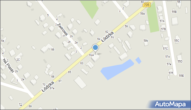 Skierniewice, Łódzka, 61b, mapa Skierniewic