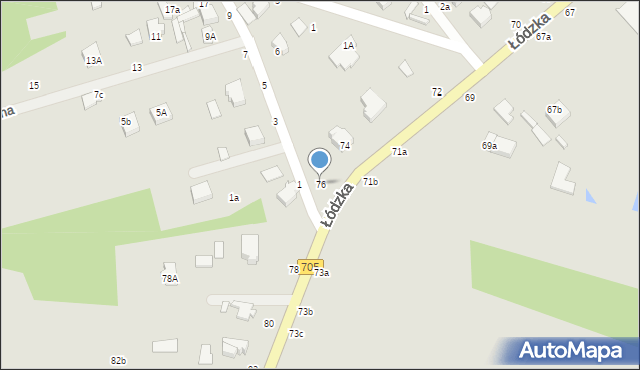 Skierniewice, Łódzka, 76, mapa Skierniewic