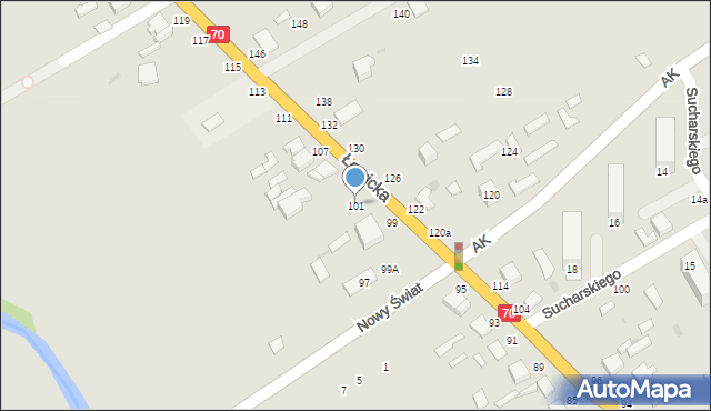 Skierniewice, Łowicka, 101, mapa Skierniewic