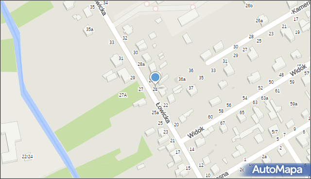 Skierniewice, Łowicka, 24, mapa Skierniewic