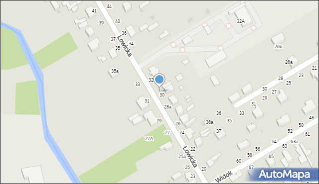 Skierniewice, Łowicka, 30A, mapa Skierniewic