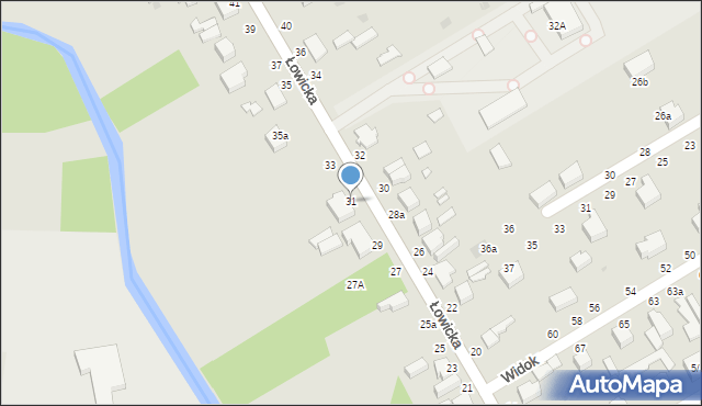 Skierniewice, Łowicka, 31, mapa Skierniewic