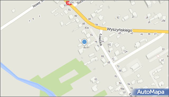 Skierniewice, Łowicka, 77, mapa Skierniewic