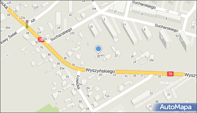 Skierniewice, Łowicka, 92, mapa Skierniewic