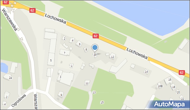 Skuszew, Łochowska, 10, mapa Skuszew