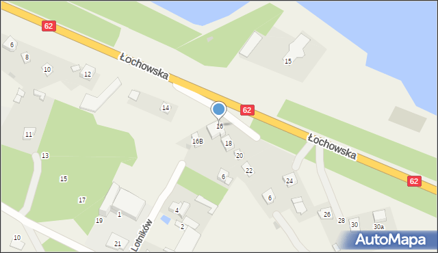 Skuszew, Łochowska, 16, mapa Skuszew