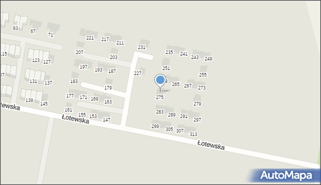 Słupsk, Łotewska, 277, mapa Słupska