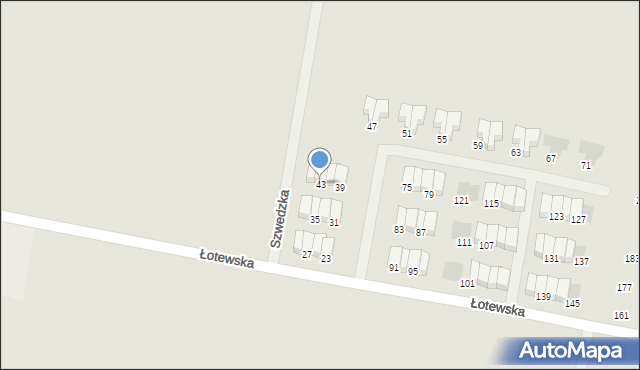 Słupsk, Łotewska, 43, mapa Słupska