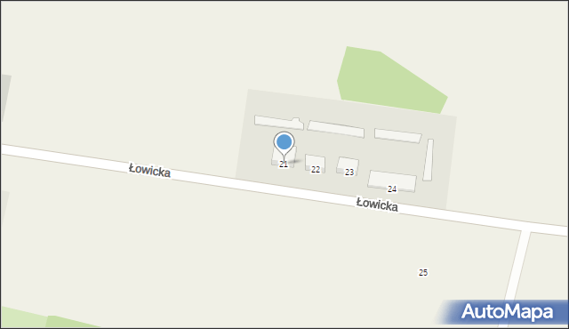 Sobota, Łowicka, 21, mapa Sobota