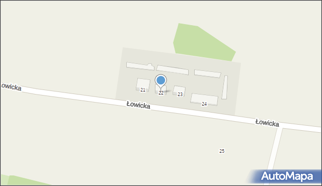 Sobota, Łowicka, 22, mapa Sobota