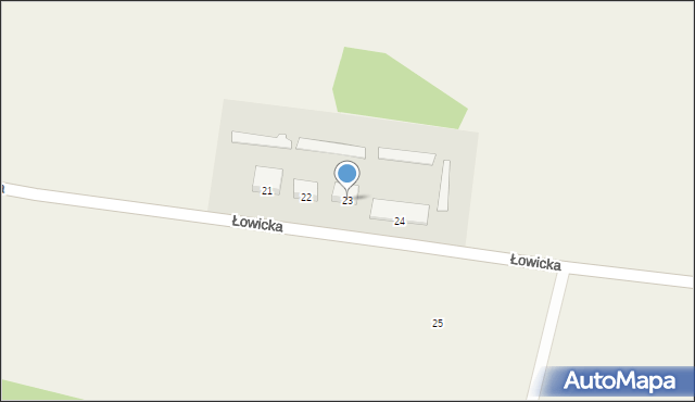 Sobota, Łowicka, 23, mapa Sobota