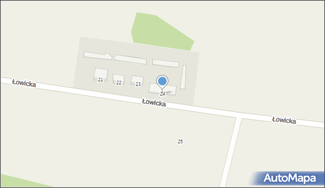 Sobota, Łowicka, 24, mapa Sobota