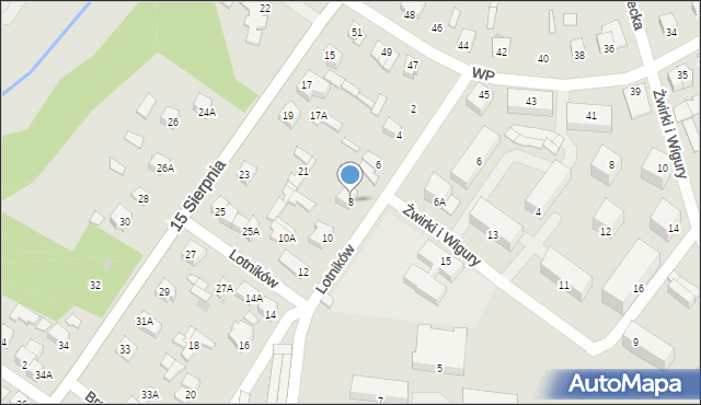 Sochaczew, Lotników, 8, mapa Sochaczew