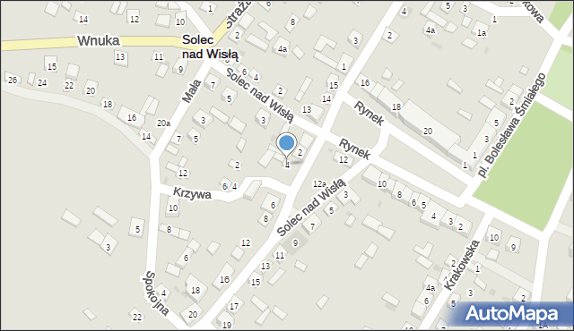 Solec nad Wisłą, Łoteckiego Zygmunta, 4, mapa Solec nad Wisłą