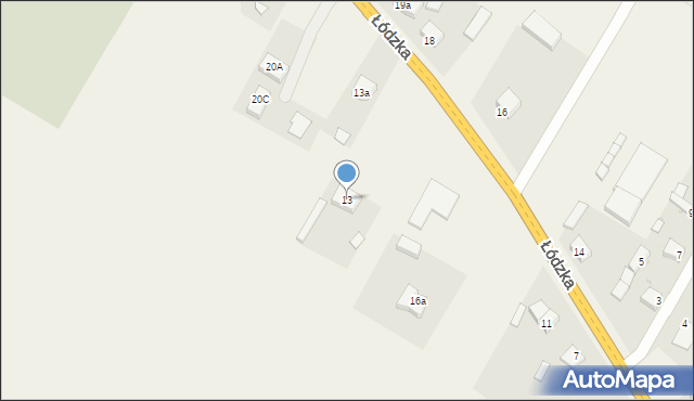 Srock, Łódzka, 13, mapa Srock