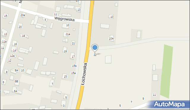 Stanisławów, Łochowska, 12, mapa Stanisławów
