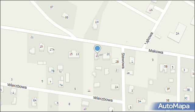 Stare Kupiski, Łomżyńska, 11, mapa Stare Kupiski