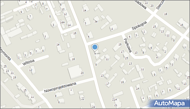 Stawiski, Łomżyńska, 7, mapa Stawiski