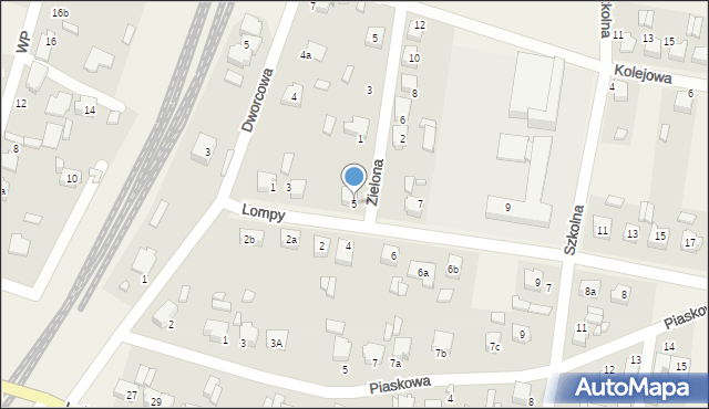 Strzebiń, Lompy Józefa, 5, mapa Strzebiń