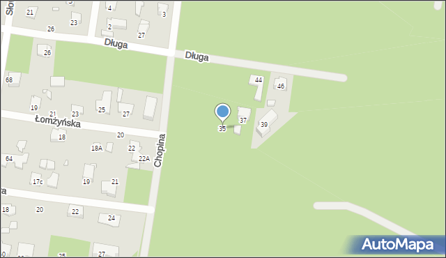 Sulejówek, Łomżyńska, 35, mapa Sulejówek