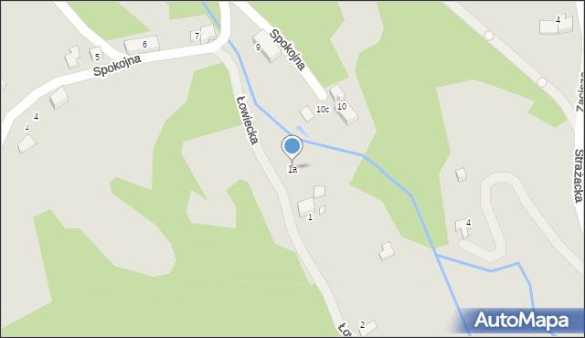 Świeradów-Zdrój, Łowiecka, 1a, mapa Świeradów-Zdrój