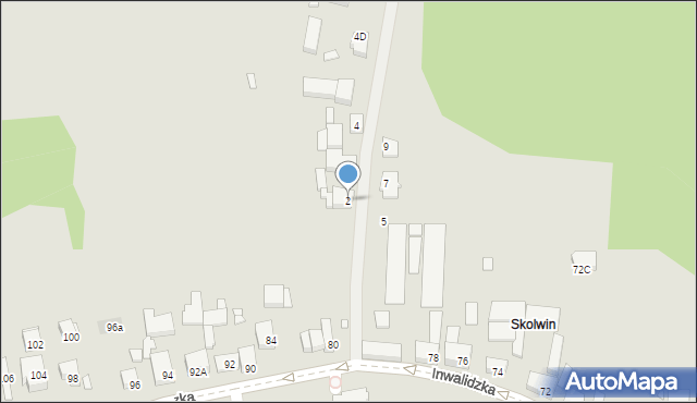 Szczecin, Łomżyńska, 2, mapa Szczecina