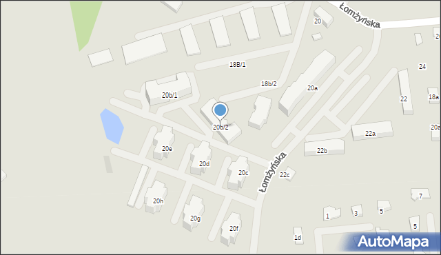 Szczytno, Łomżyńska, 20b/2, mapa Szczytno
