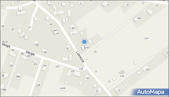 Szewce, Lotnicza, 5, mapa Szewce