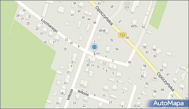 Tomaszów Mazowiecki, Łozińskiego Bohdana Apolinariusza, 6, mapa Tomaszów Mazowiecki