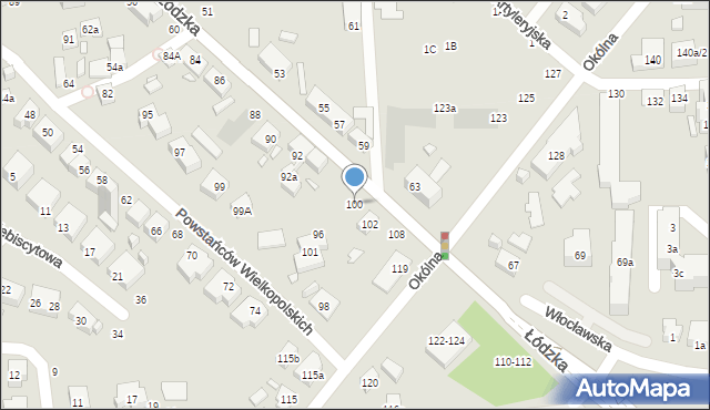 Toruń, Łódzka, 100, mapa Torunia