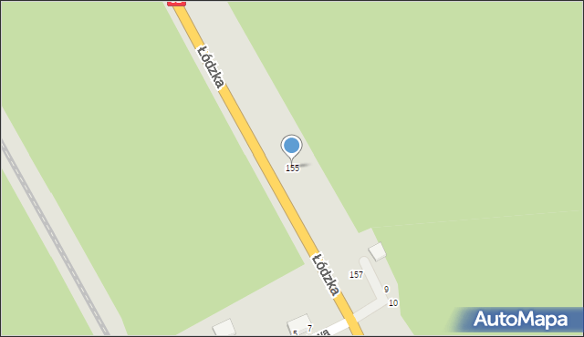 Toruń, Łódzka, 155, mapa Torunia