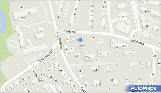 Toruń, Łódzka, 19d, mapa Torunia