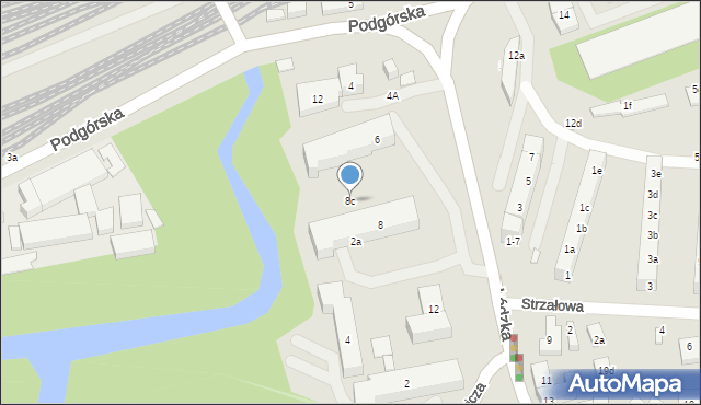 Toruń, Łódzka, 8c, mapa Torunia