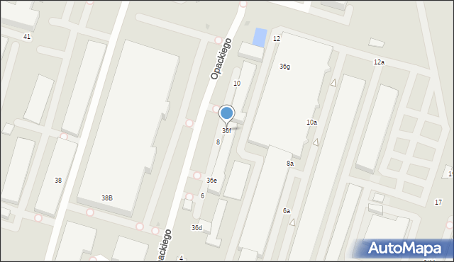 Warszawa, Łopuszańska, 36f, mapa Warszawy