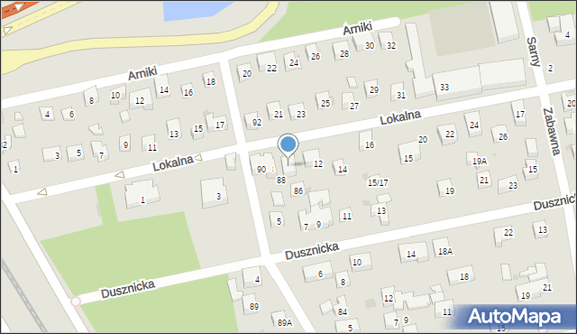 Warszawa, Lokalna, 10, mapa Warszawy