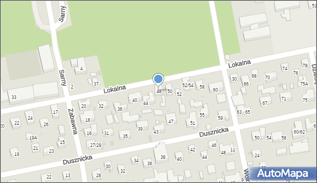 Warszawa, Lokalna, 48, mapa Warszawy