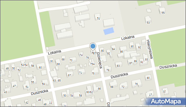 Warszawa, Lokalna, 78, mapa Warszawy