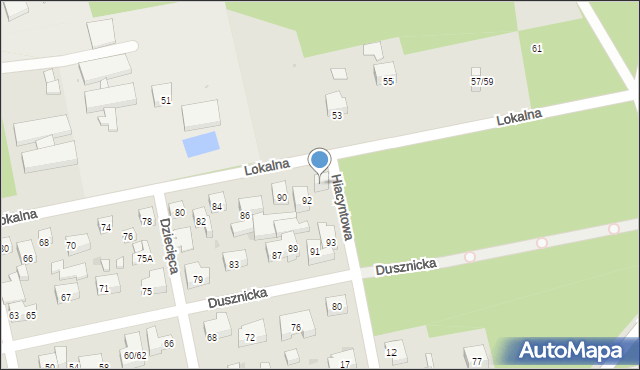 Warszawa, Lokalna, 94, mapa Warszawy