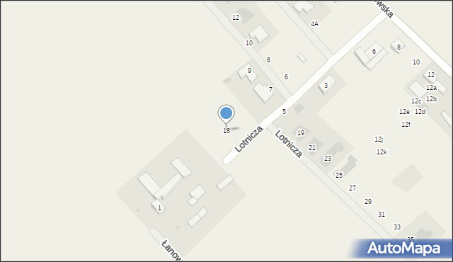 Wilkowice, Lotnicza, 18, mapa Wilkowice