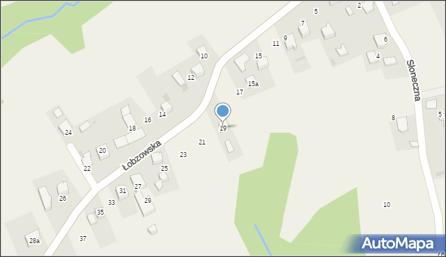 Włosań, Łobzowska, 19, mapa Włosań
