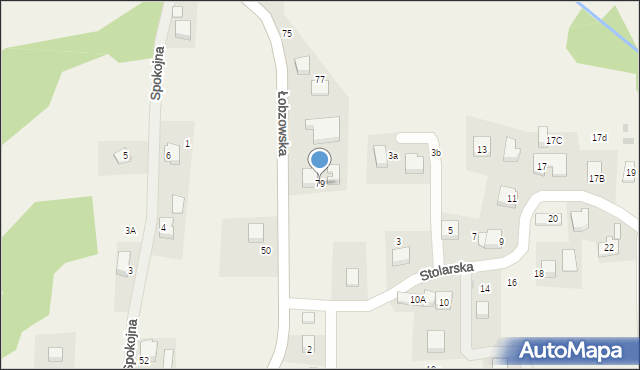 Włosań, Łobzowska, 79, mapa Włosań